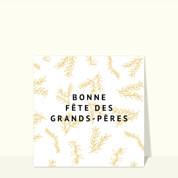 Branches dorées pour la fête des grands-pères