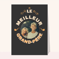 cartes de fête des grands-pères pour votre texte