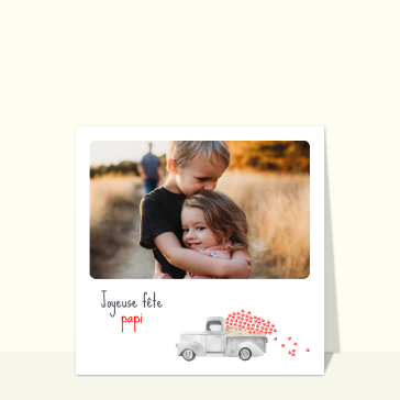 Camion de bisous pour la fête des papys