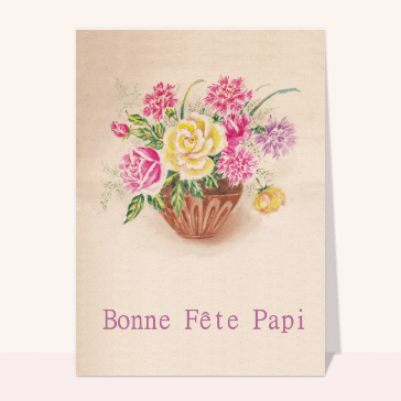 Bouquet pour la fête des papis
