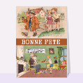 cartes anciennes fête des grands-pères pour votre texte