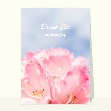 Bonne fête maman tout en fleures