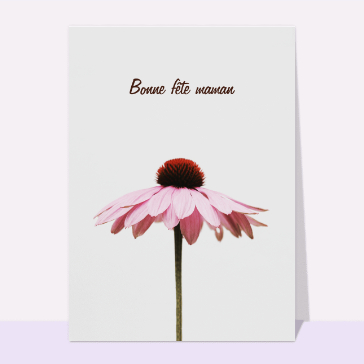 Vase et fleurs Bonne fête maman