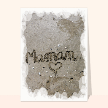 Maman dans le sable