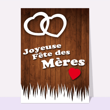 Joyeuse fête des mères sur du parquet