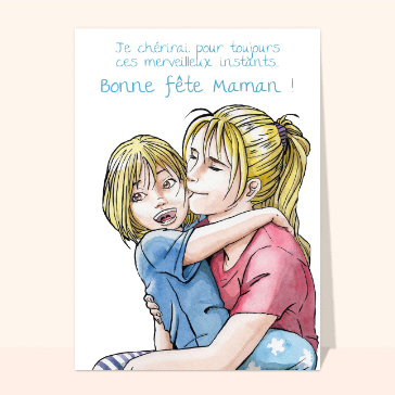 Carte Merveilleux instants de maman