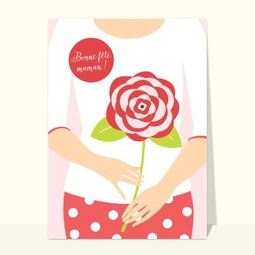 Une fleur dans le coeur de maman
