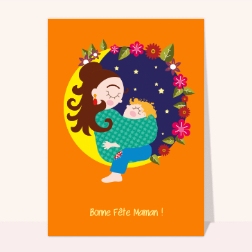 Bonne fête maman et son bébé