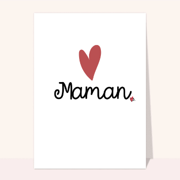 Carte I love maman