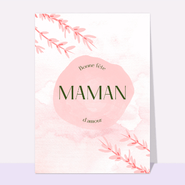 Bonne fête maman dans une bulle rose