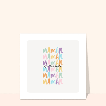 Carte Love maman