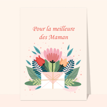 Bouquet floral pour une maman exceptionnelle