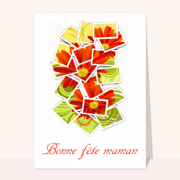 Bonne fête maman et chrysanthemes