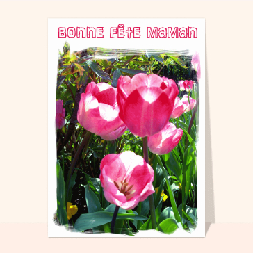 Bonne fête maman au pinceau