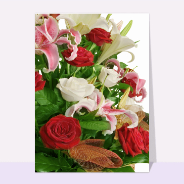 Composition florale pour la fête des mères