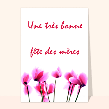 Une tres bonne fete des meres