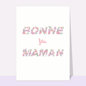Fête des mères : Bonne fête maman fleurit