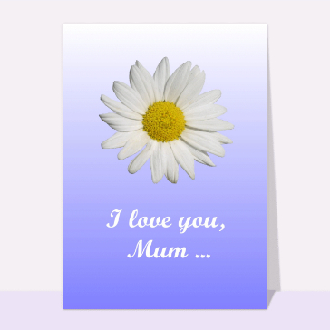 I love you mum fond bleu