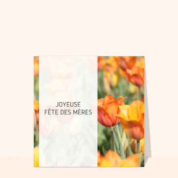 Joyeuse fête des mères fleurie