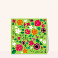 Cartes fête des mères avec des fleurs pour votre texte