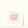 Cartes fête des mères avec des fleurs pour votre texte