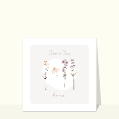 Cartes fête des mères avec des fleurs pour votre texte
