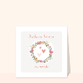 Cartes fête des mères avec des fleurs pour votre texte