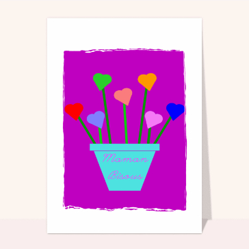 Bouquet de coeurs pour maman
