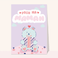Cartes fête des mères pour enfants pour votre texte