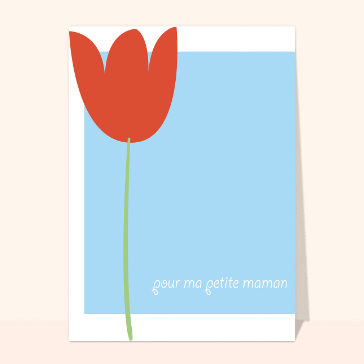 Petite maman et fleur naïve
