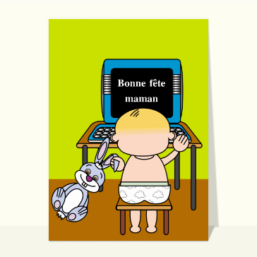Bonne fete maman sur ecran