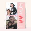 Cartes bonne fête maman personnalisées pour votre texte