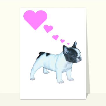 Chiot et coeur