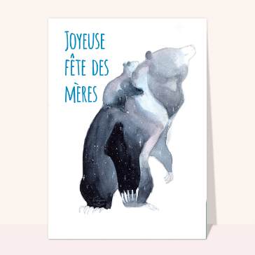 Bonne fête maman ours