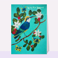 Cartes fête des mères avec des animaux pour votre texte
