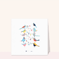 Cartes fête des mères avec des animaux pour votre texte