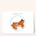 Cartes fête des mères avec des animaux pour votre texte
