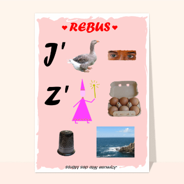 Rébus joyeuse fête des mères