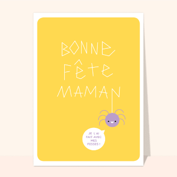 Fête des mères : L'araignée avec ses fesses