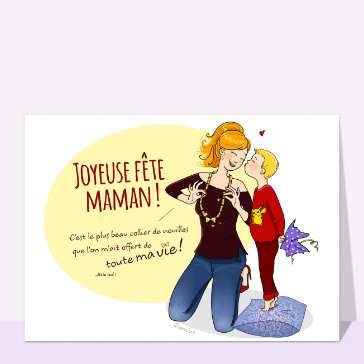 Carte Le plus beau collier de Nouilles