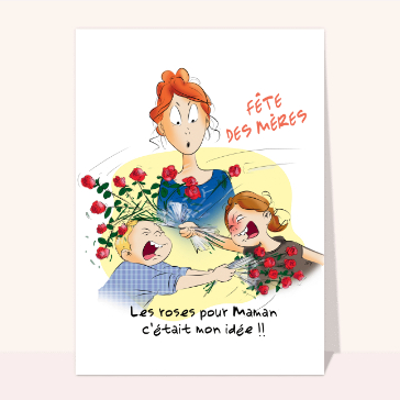 Fête des mères en bande dessinée