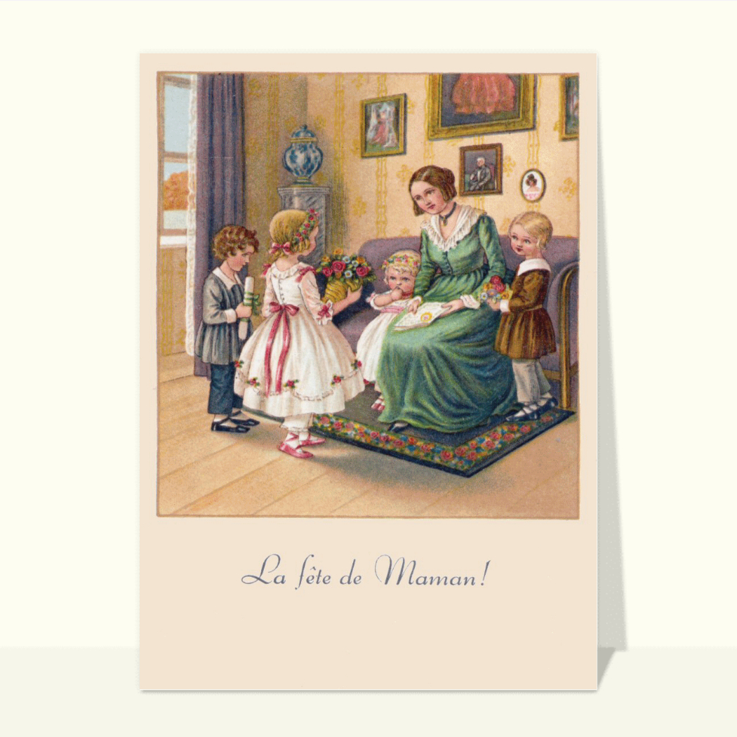 Ancienne Carte Photo – Fête De Village Avec Enfants/groupe – France, Années 1920-30