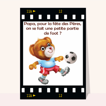 Partie de foot pour le fête des pères