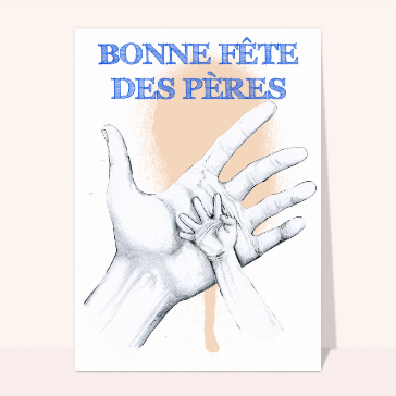 Une petite main dans la main de papa