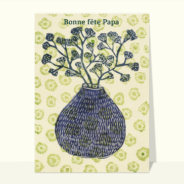 Carte Bouquet bonne fête papa