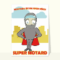 Cartes mon papa est un super héros pour votre texte