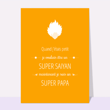 Carte Super papa nostalgique