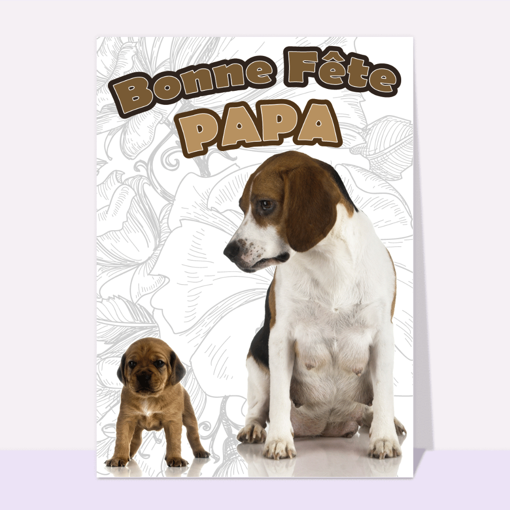 AK Giftshop Carte De Fête Des Pères Personnalisée Pour Animal