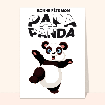 Bonne fête papa panda