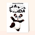 Cartes fête des pères et animaux pour votre texte